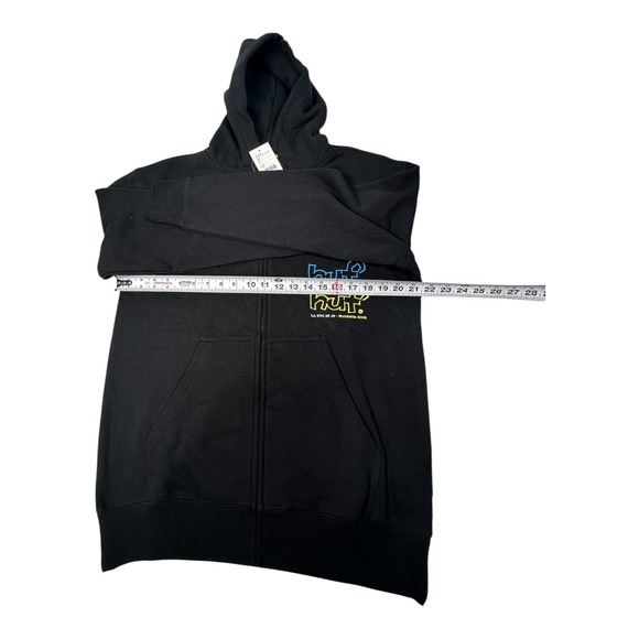 HUF Drop Out Stack F/Z Hoodi‎ Black Multicolor Logo Mens Size S - Picture 8 of 10